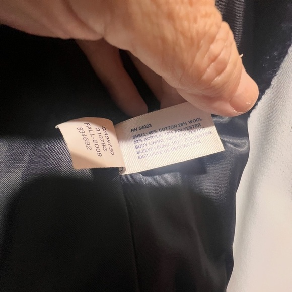 GAP Vintage Women's Wool Blend Navy Peacoat size Medium - Picture 4 of 6